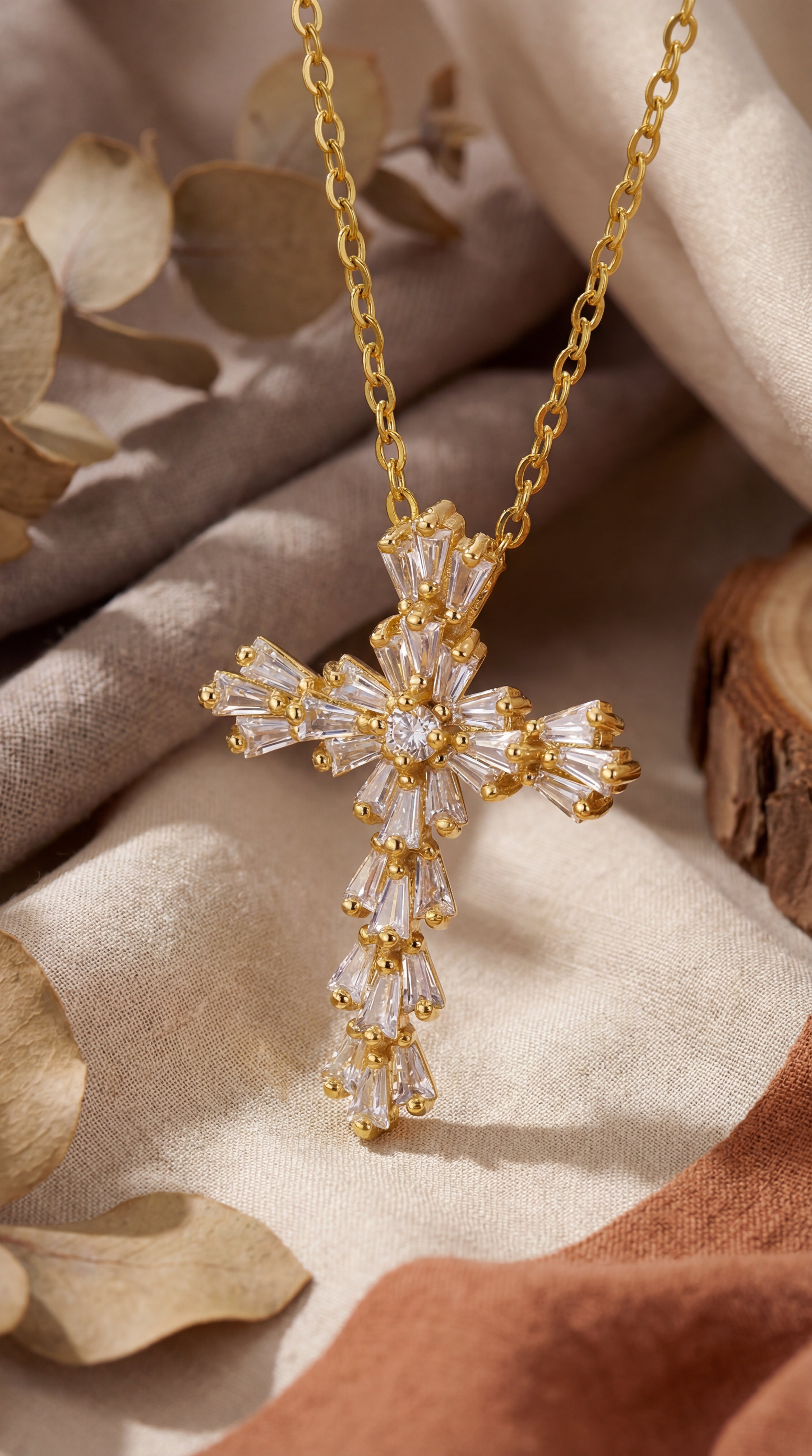 The Grace™ Gold Cross Pendant