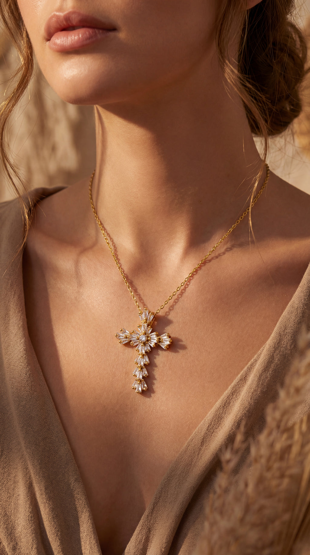 The Grace™ Gold Cross Pendant